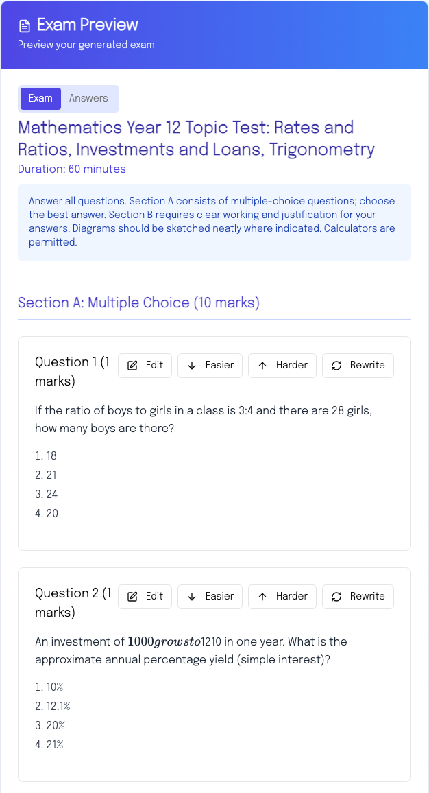 Student using EdEase platform